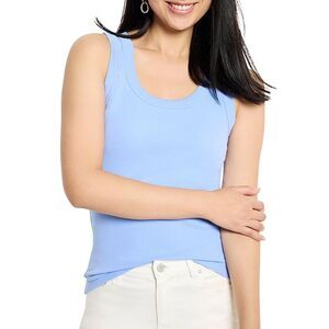 Nic+Zoe Womens Petite Perfect Knit Rib Scoop Tank
